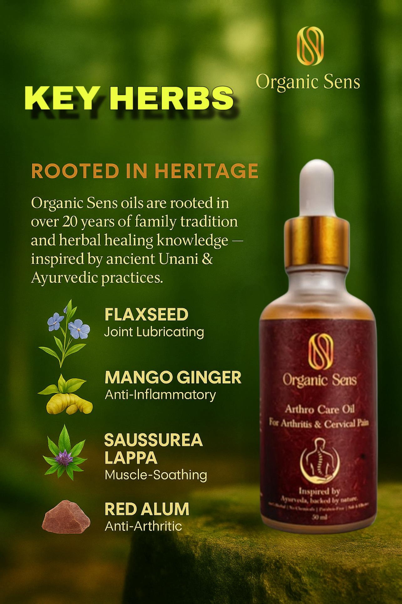 Organic Sens Arthro Care Oil | For Cervical Pain