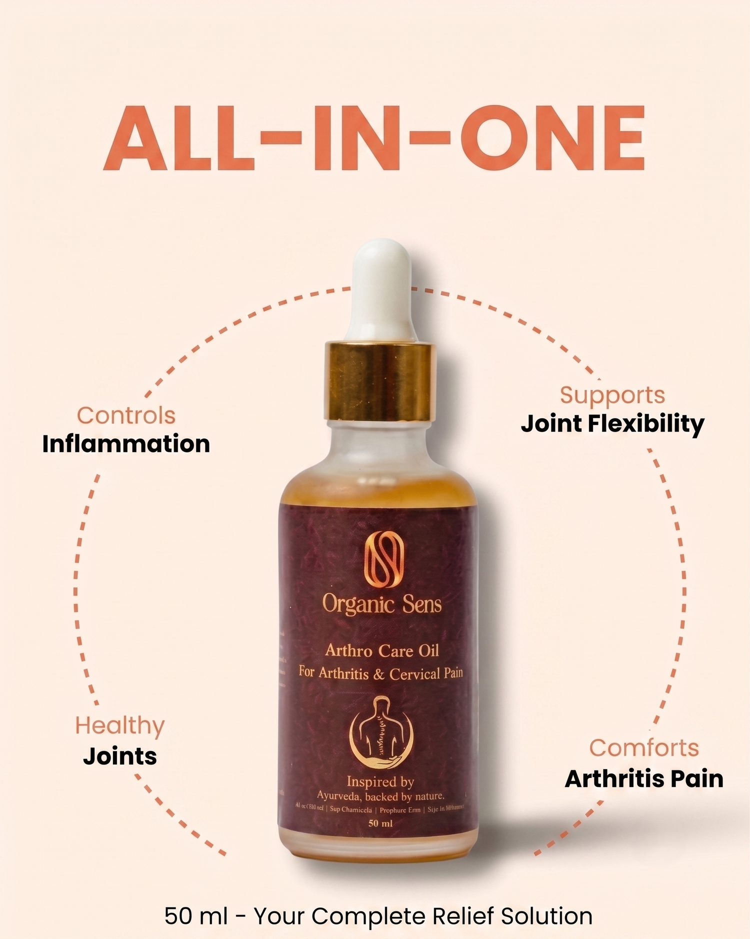 Organic Sens Arthro Care Oil | For Neck &amp; Shoulder
