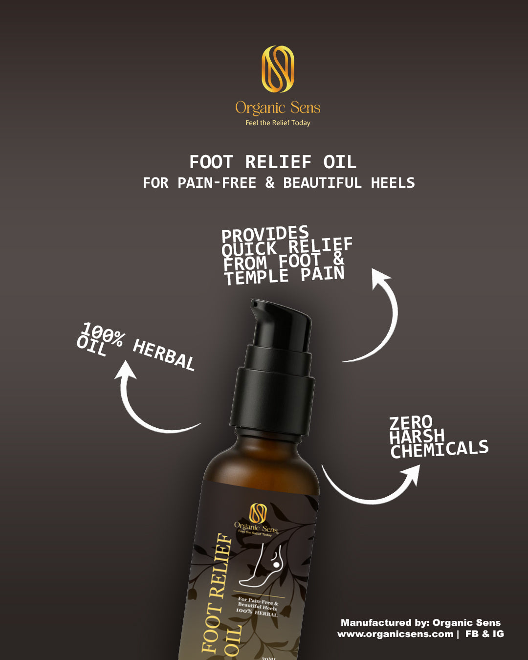 Organic Sens Foot Relief Oil
