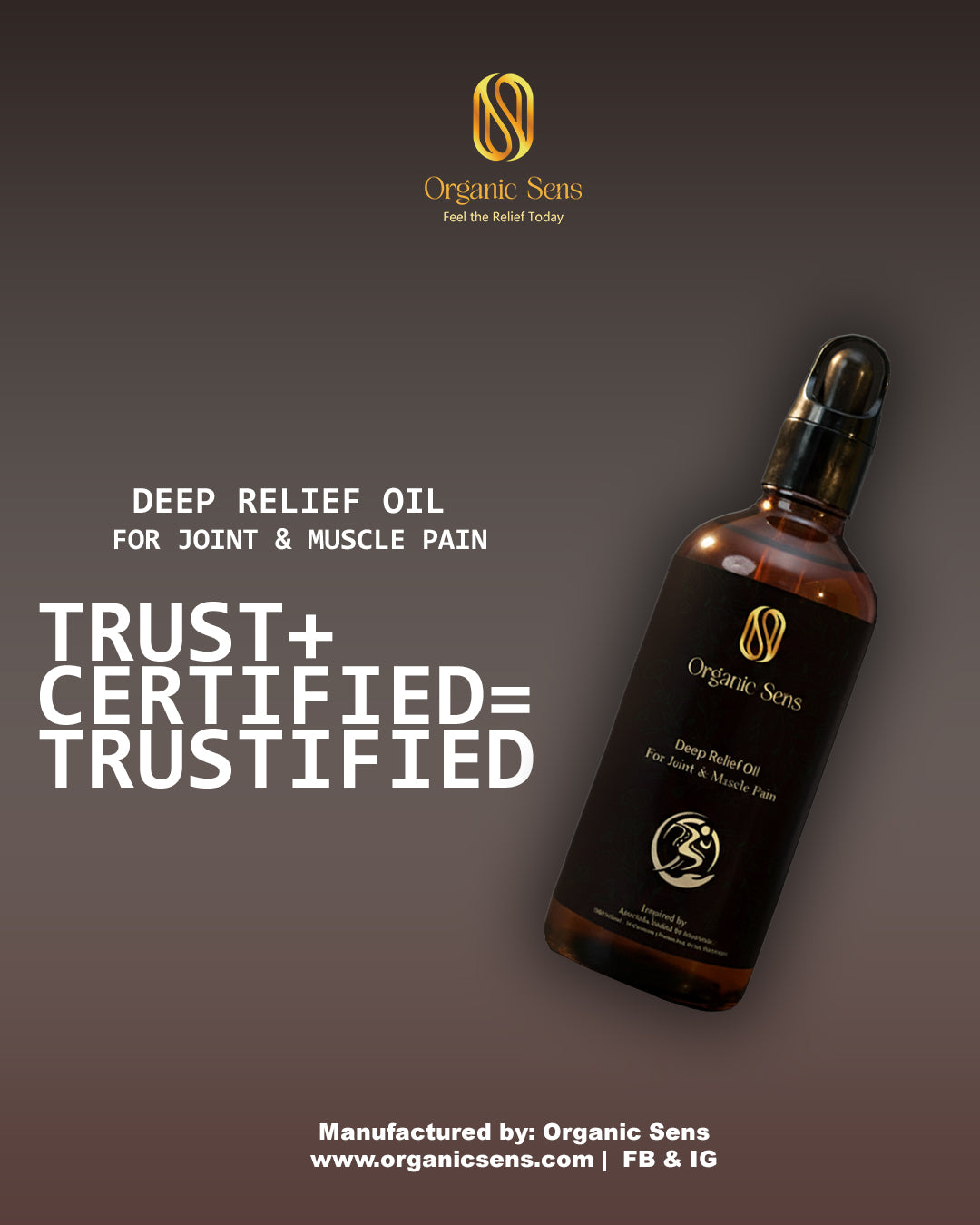 Organic Sens Deep Relief Oil – Herbal Wellness Oil