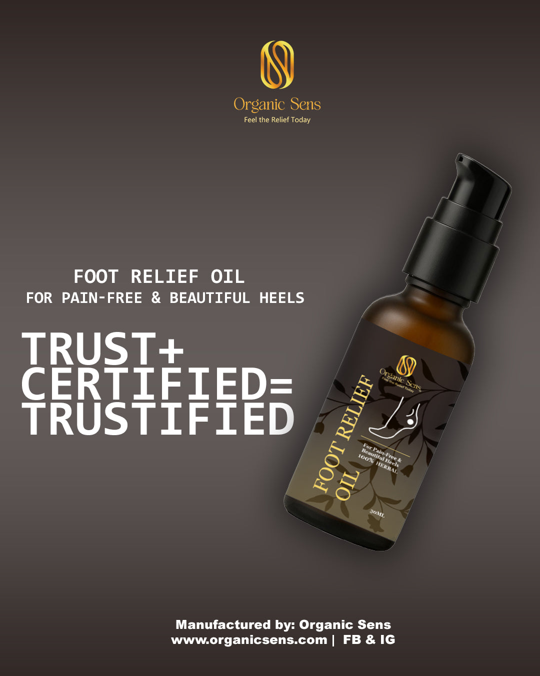 Organic Sens Foot Relief Oil