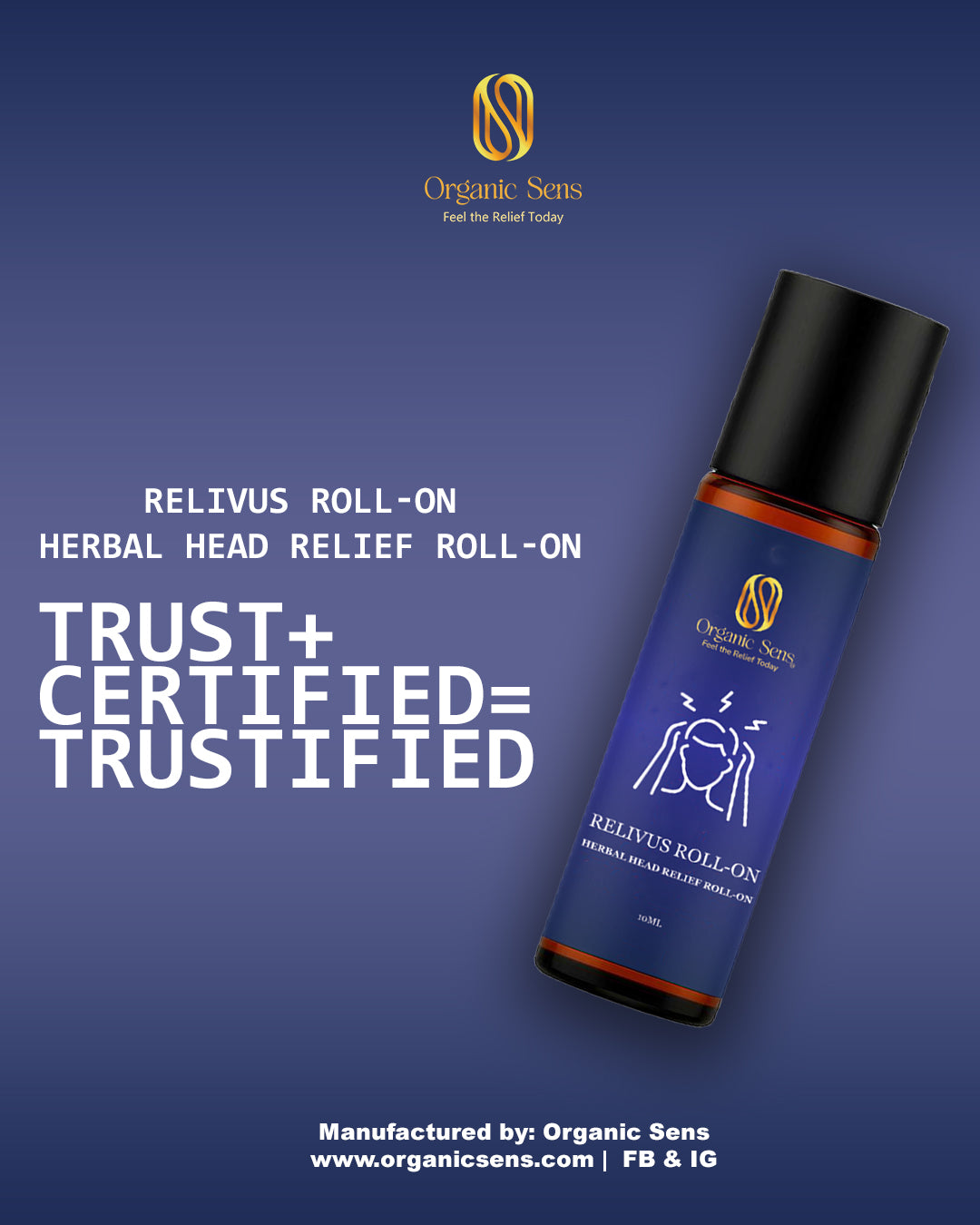 Organic Sens Relivus – Herbal Wellness Roll-On
